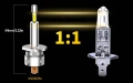 H1 LED крушки - 6000K, снимка 2