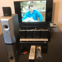 LG 5.1 DVD Домашно Кино аудио система, снимка 4 - Аудиосистеми - 44961221