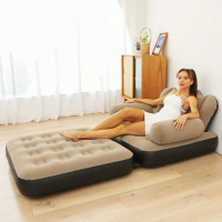 Надуваем фотьойл 5 в 1 SuperSofa - Пет вида комфорт в едно удобно решение, снимка 1 - Спални и легла - 45003212