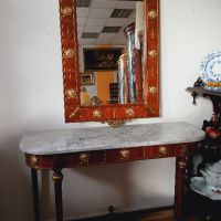 Конзола с огледало, снимка 4 - Антикварни и старинни предмети - 45241147