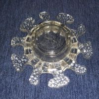 Стъклена поставка за малка саксия с форма на цвете, снимка 3 - Декорация за дома - 45693465