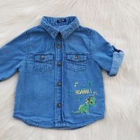 Дънкова риза за бебе 3-6 месеца, снимка 6 - Бебешки блузки - 45328205