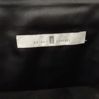 Orient Express винтидж дамска кожена чанта за рамо в черен цвят, снимка 11 - Чанти - 45270551