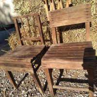 Две ретро дървени столчета и закачалка ., снимка 13 - Градински мебели, декорация  - 45738919