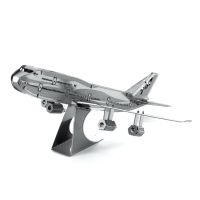 3D лазерно изрязан металeн пъзел Boeing747 - Направи си сам, снимка 1 - Карти за игра - 45021997