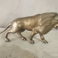 Месингова статуетка лъв, снимка 1 - Други ценни предмети - 45341985