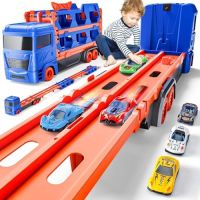 Нов Камион със Състезателна Писта и Мини Коли - Идеален Подарък за Деца, снимка 1 - Коли, камиони, мотори, писти - 45510719