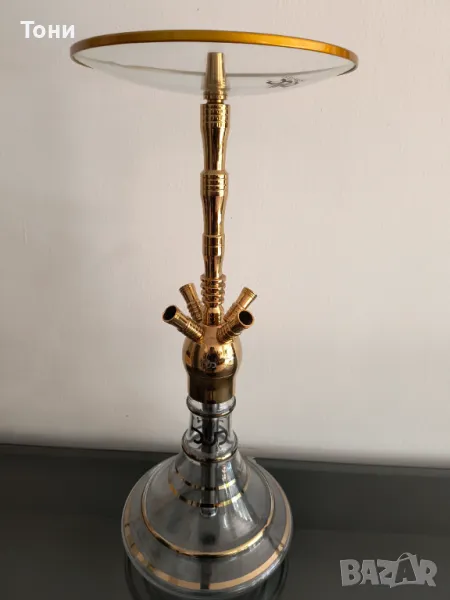 Наргиле DUD gold / 4-pipe Shisha Dud – Gold, снимка 1