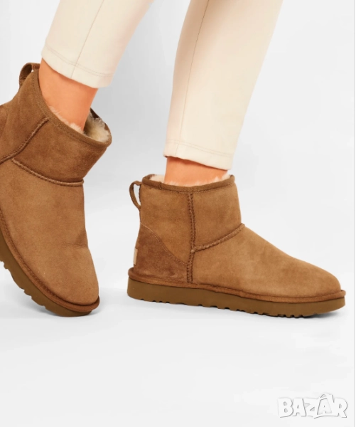 Ugg Апрески W Classic Mini II 1016222 Кафяв номер 39 боти/ботуши, снимка 1