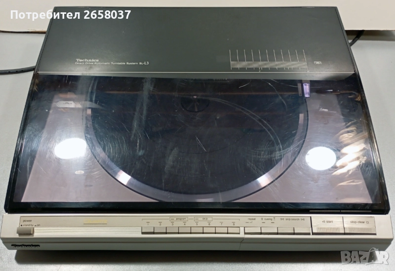 Продавам грамофон Technics SL-L3 сив, снимка 1