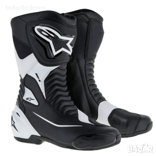 Топ цена Мото Ботуши ALPINESTARS SMX-S White/Black ,всички протектори, снимка 1
