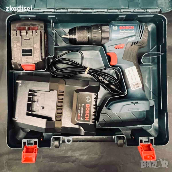 Акумулаторен винтоверт Bosch GSB 185 - LI, снимка 1