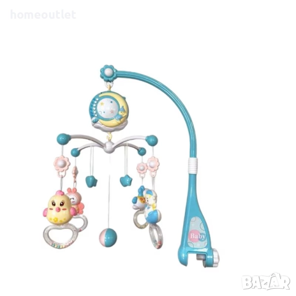 Музикална въртележка за бебешко легло 3 в 1 BABY CRIB MOBILE (ВИСУЛКА ЗА БЕБЕШКО ЛЕГЛО) WJ01121583, снимка 1