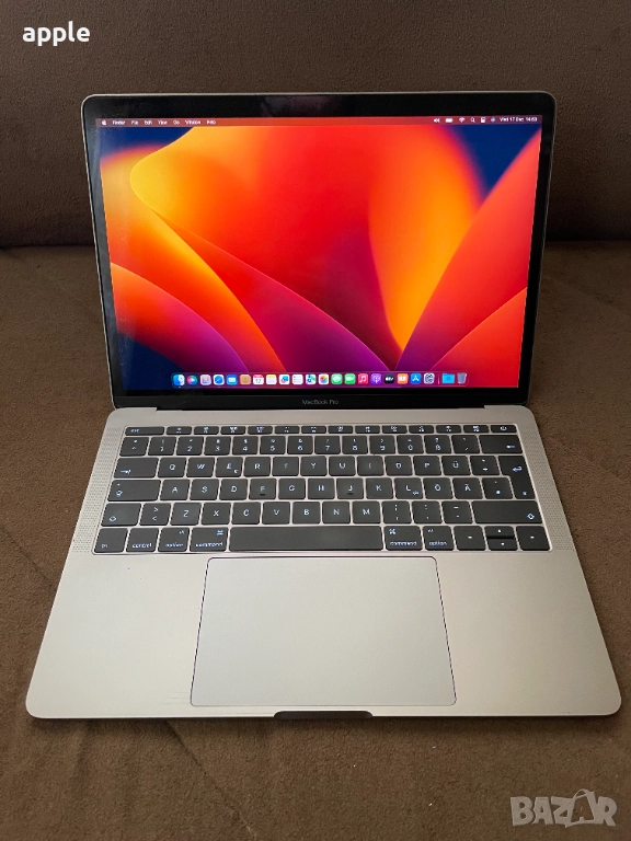 13" MacBook Pro A1708 (2017) Space Gray-16GB RAM/128GB SSD , снимка 1