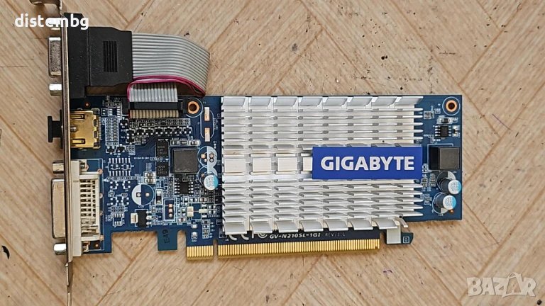 Видеокарта  GIGABYTE  GV-N210SL-1GI   1GB, снимка 1