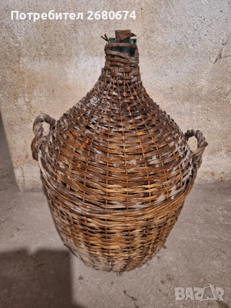 Стъклени дамаджани с оплетка, 25 л., снимка 1