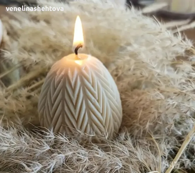 3D релефно яйце Силиконов молд форма за свещи гипс сапун смола фондан за декорация на торта , снимка 1