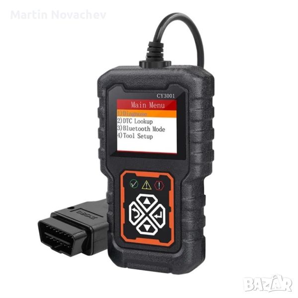 Уред за автомобилна диагностика CY3001 OBD II BLUETOOTH V2.1 , снимка 1