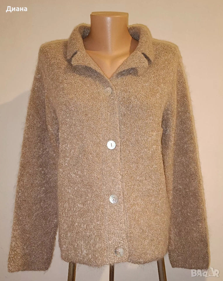 Дамска жилетка-ламска вълна с мохер, снимка 1