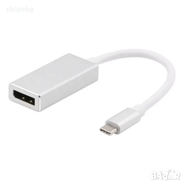 Преходник DeTech, USB-C – DP, 4K, 60Hz, снимка 1