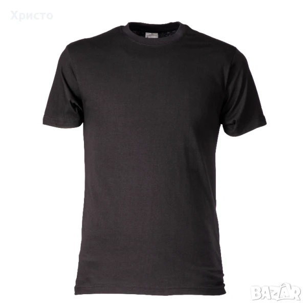 тениски черни, сини, червени, сиви 100% памук 155 грама стандартни, супер цена, снимка 1