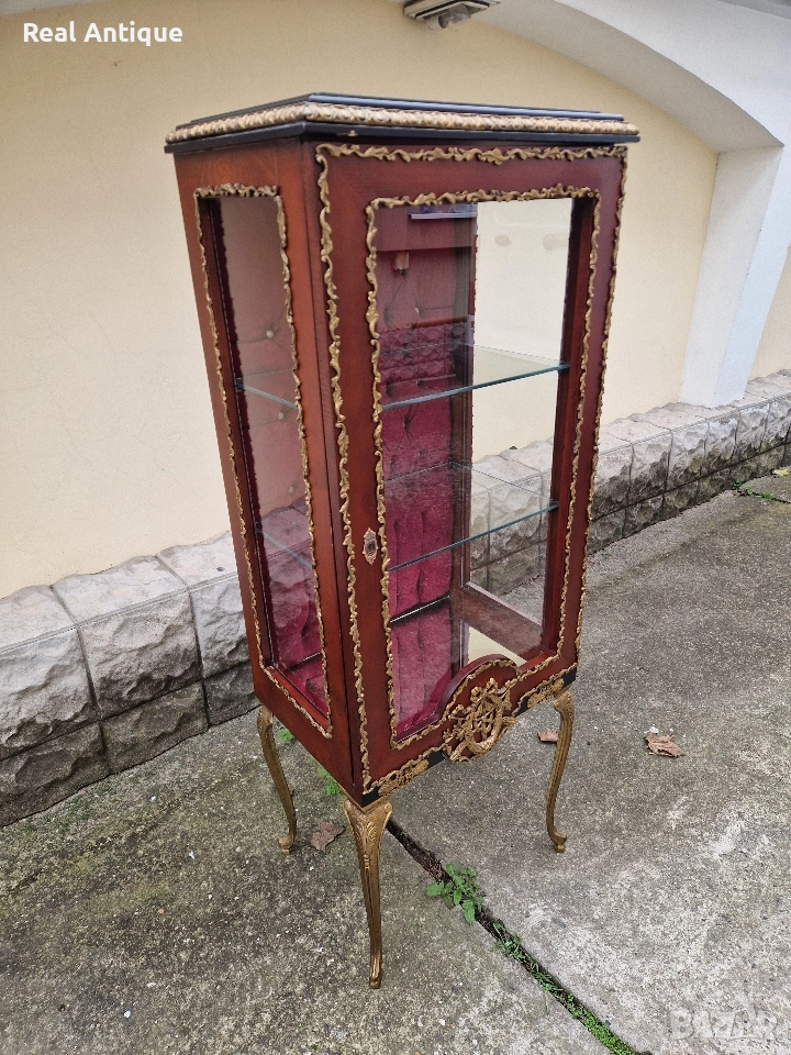 Уникална антикварна френска витрина Луй 15, снимка 1