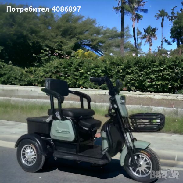 Триместна Триколка MAXMOTORS X1 NEW МОДЕЛ 2023 Г., снимка 1