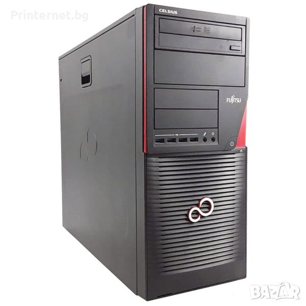 Fujitsu Celsius W530, Xeon, 8GB DDR3, 50GB HDD, NVIDIA NVS 310-ГАРАНЦИЯ! БЕЗПЛАТНА ДОСТАВКА!, снимка 1