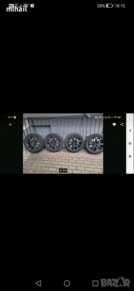 джанти 4х100 15цола, снимка 1