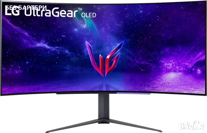 Монитор LG 45GR95QE-B 45" Ultragear OLED Curved Gaming Monitor, снимка 1