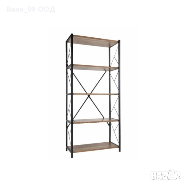 Висока етажерка на 5 етажа е индустриален стил, снимка 1
