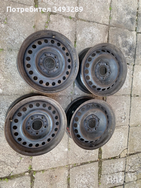 Продавам 4 броя железни джанти за БМВ 5x120 15 цола, снимка 1