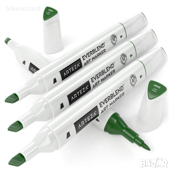 ARTEZA EverBlend Art Markers Moss Green A543 Комплект от 4  маркера зелен цвят НОВИ, снимка 1