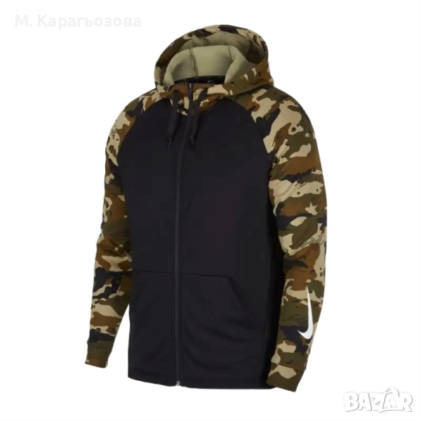 Мъжко горнище Nike Camo Fleece Hoodie, Размер L, снимка 1