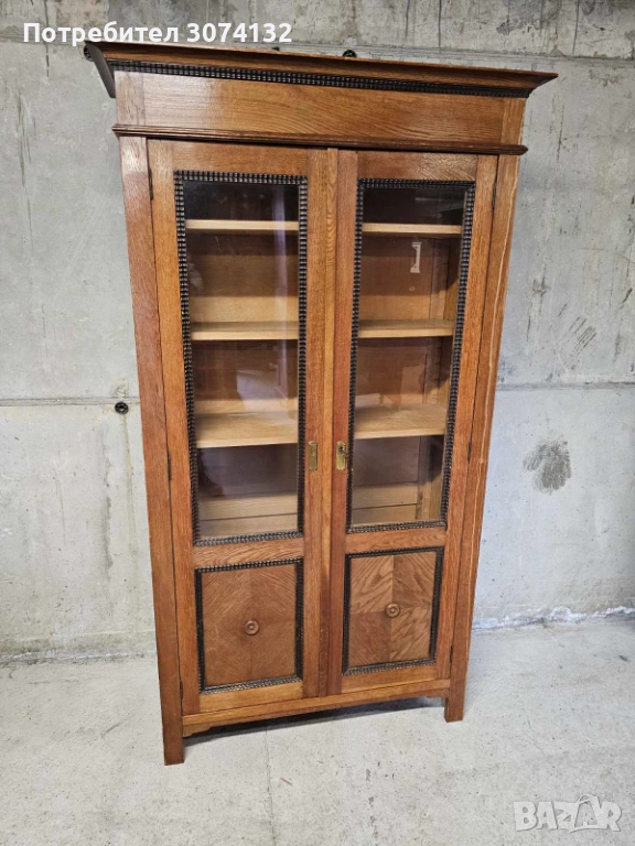 Уникална витрина,библиотека в стил Сецесион, снимка 1