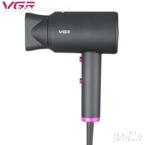 Професионален сешоар, VGR V-400, 2 степени на температура, Сгъваем корпус, снимка 5 - Сешоари - 51738445