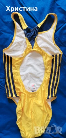 Оригинален цял бански Adidas - жълт, снимка 2 - Бански костюми - 51233319