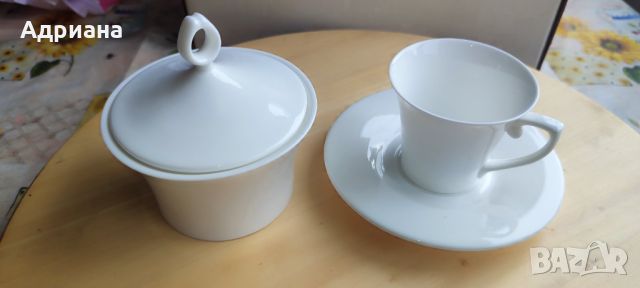 Комплект за кафе/чай от висококачествен костен порцелан