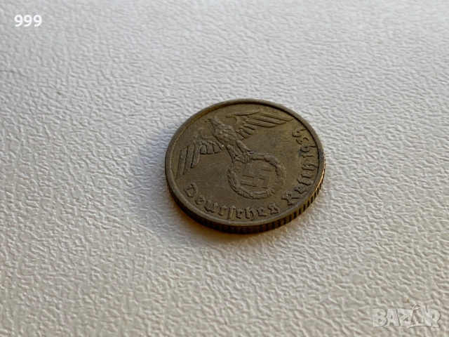 5 и 10 пфенига (райхспфенига) 1937, 1938, 1939 Германия - Трети Райх, снимка 9 - Нумизматика и бонистика - 53259059