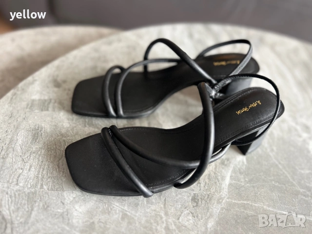 Черни сандали Other Stories на ток, снимка 3 - Сандали - 54055206