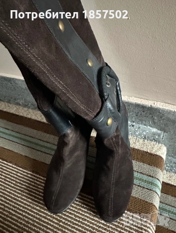 Дамски ботуши на ток, снимка 2 - Дамски ботуши - 51581244