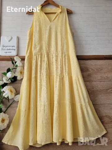Лятна жълта рокля YAS, снимка 5 - Рокли - 51291217