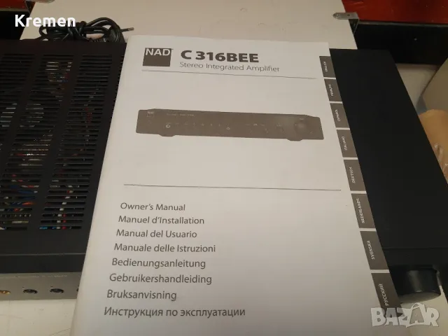 Усилвател NAD C316BEE, снимка 2 - Ресийвъри, усилватели, смесителни пултове - 47252617