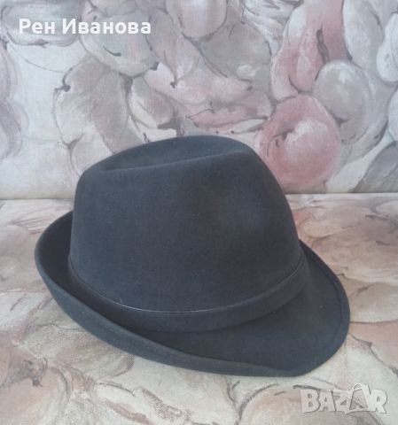 Продавам винтидж шапка от истински кастор , снимка 2 - Шапки - 45267304