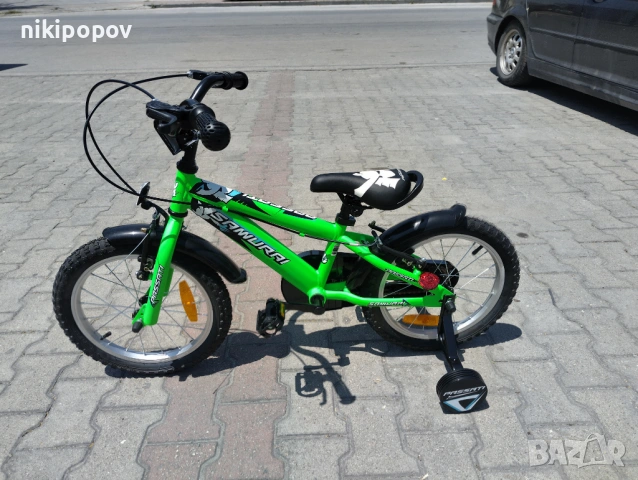 PASSATI Велосипед 16" SAMURAI зелен, снимка 8 - Велосипеди - 53558835
