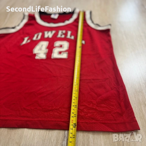 Баскетболен потник Russell Athletic Vintage дамски произведен в САЩ, #42 Lowell, снимка 3 - Потници - 53343673