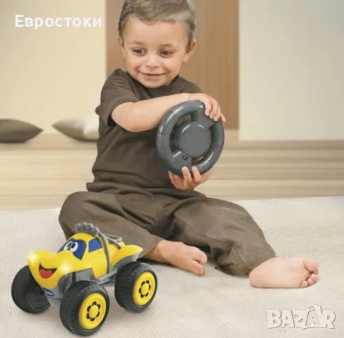 Играчка кола Chicco Billy Bigwheels с интуитивно дистанционно управление с волан, със светлини , снимка 2 - Коли, камиони, мотори, писти - 47154481