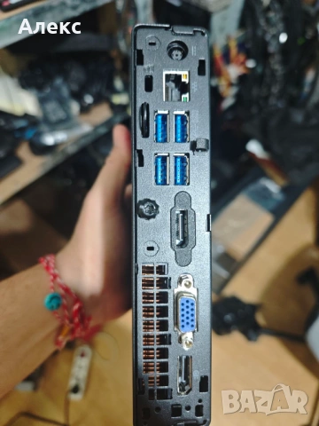 Мини компютър HP EliteDesk 800 G2 6500Т/16gb/256+320gb, снимка 2 - Работни компютри - 53879417
