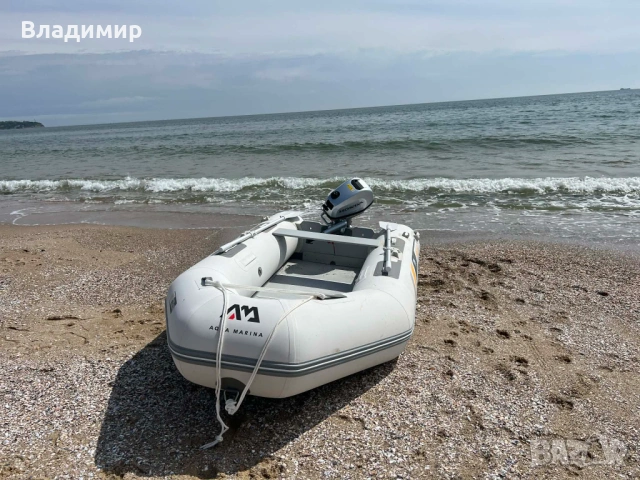 Продавам надуваема лодка AQUA MARINA с бензинов двигател Honda BF6DH LHU, снимка 4 - Екипировка - 53294189