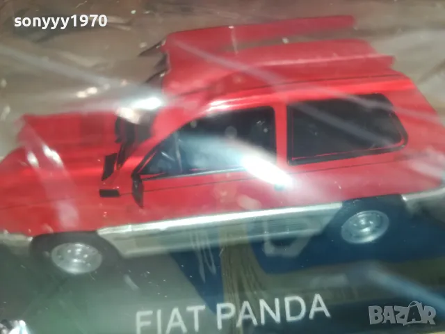 FIAT PANDA RED METAL CAR 2504251619, снимка 16 - Колекции - 50034767